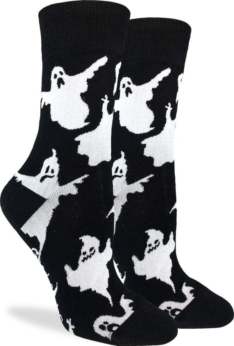 Good Luck Sock Women's Halloween Ghost Socks, Adult, Shoe Size 5-9 - Image 1